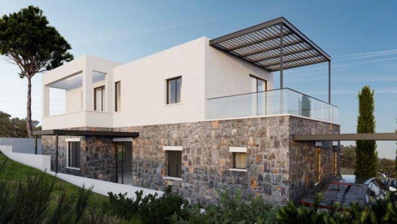 Plaka bei Chania Kreta, Plaka: Neubau-Projekt! Moderne Luxusvilla mit Meerblick zu verkaufen Haus kaufen